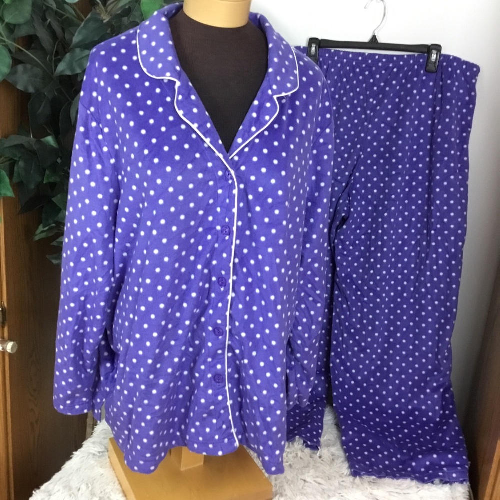 Karen Neuburger 3X 2 piece sleep set purple